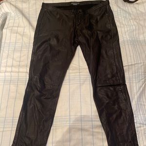 Armani Exchange Womens 100% genuine Leather Pants Size 0